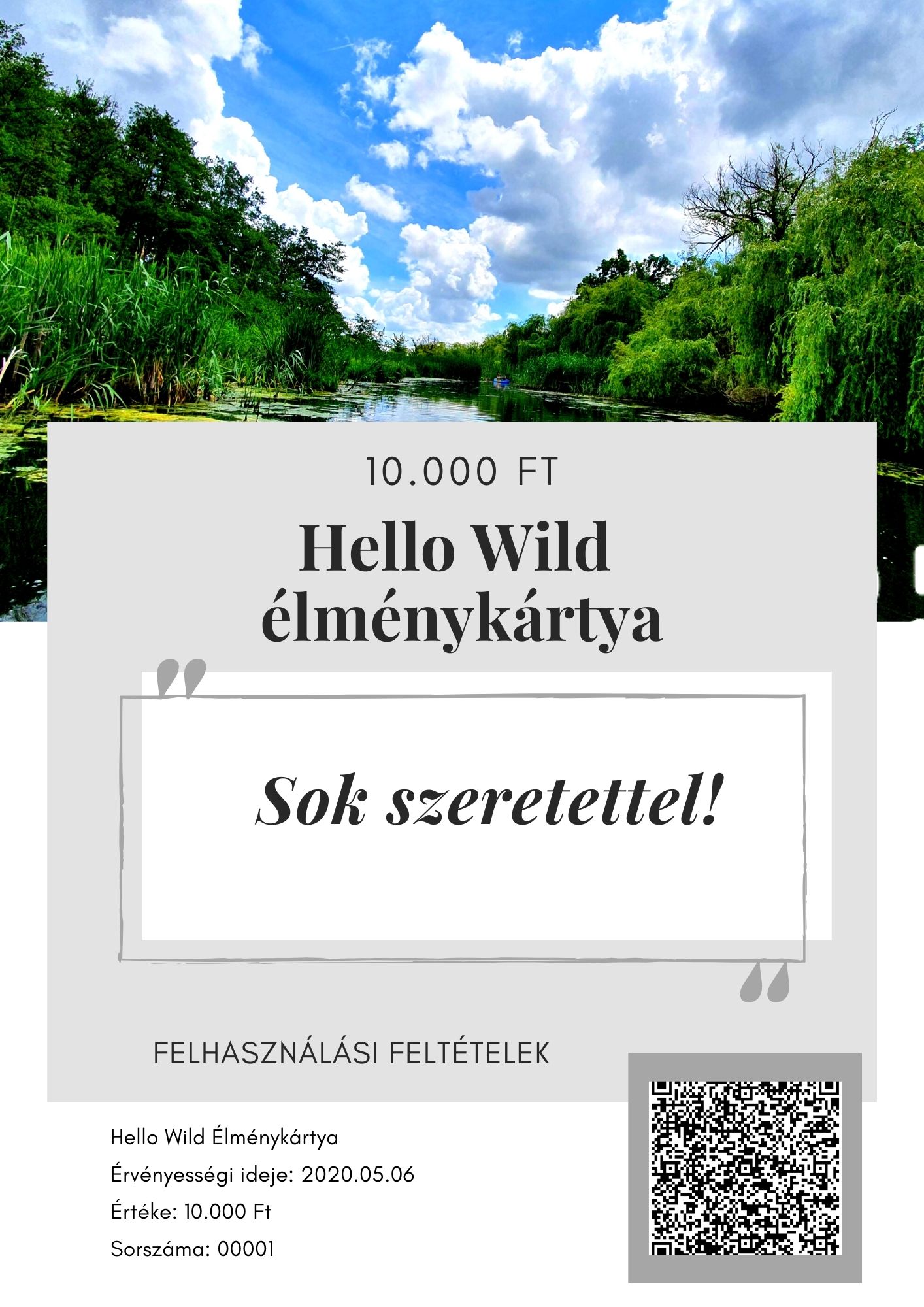 élménykártya Sok szeretettel